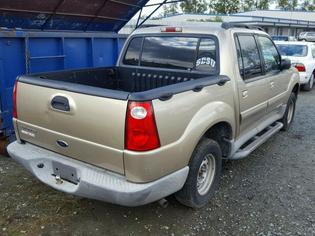 1FMZU77E61UA52731 - 2001 FORD EXPLORER S GOLD photo 4