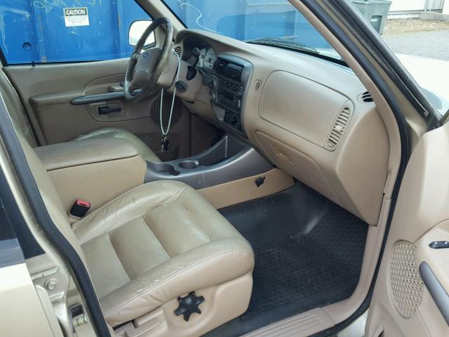 1FMZU77E61UA52731 - 2001 FORD EXPLORER S GOLD photo 5