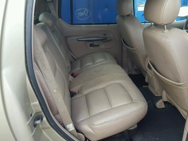 1FMZU77E61UA52731 - 2001 FORD EXPLORER S GOLD photo 6