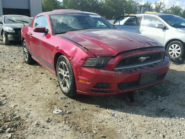 1ZVBP8AM2E5234300 - 2014 FORD MUSTANG BURGUNDY photo 1