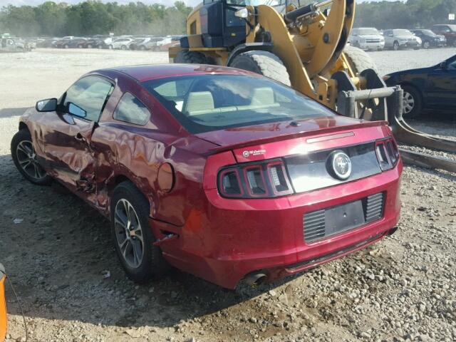 1ZVBP8AM2E5234300 - 2014 FORD MUSTANG BURGUNDY photo 3