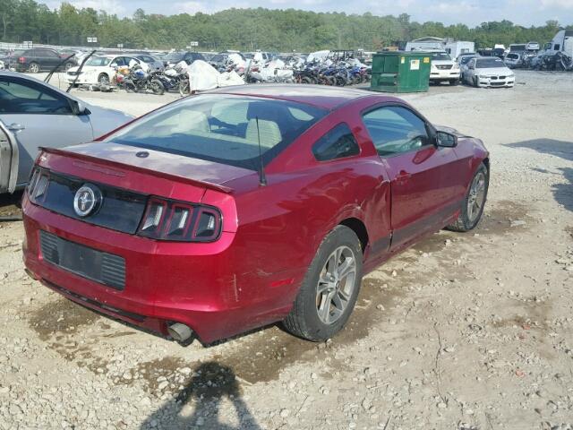 1ZVBP8AM2E5234300 - 2014 FORD MUSTANG BURGUNDY photo 4