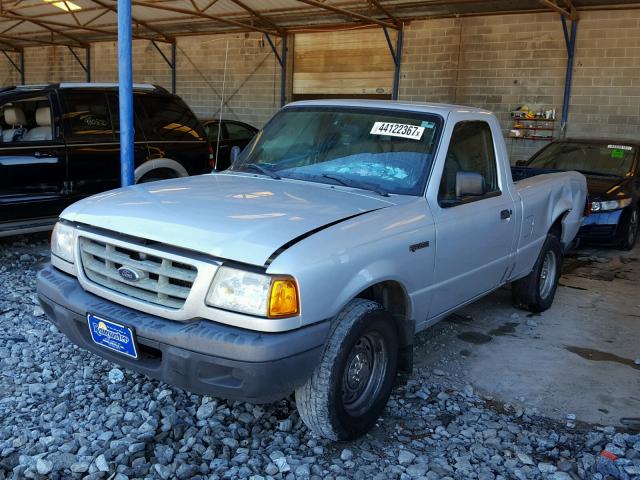 1FTYR10D83PA10241 - 2003 FORD RANGER SILVER photo 2