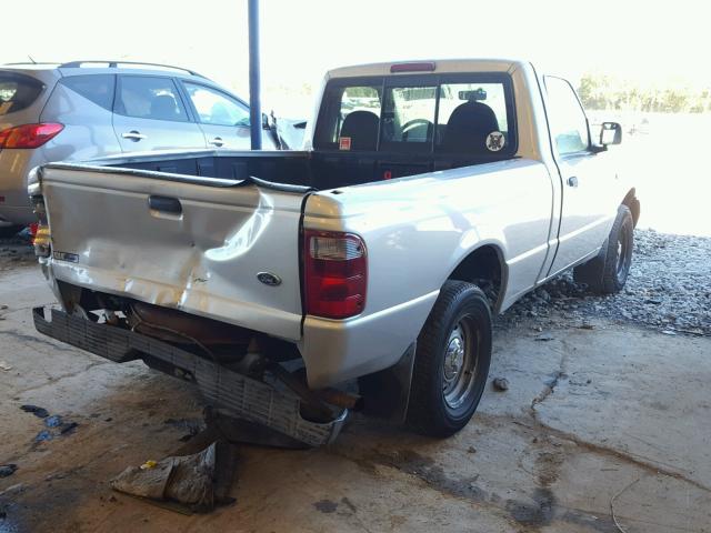 1FTYR10D83PA10241 - 2003 FORD RANGER SILVER photo 4