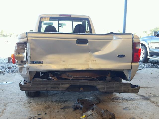 1FTYR10D83PA10241 - 2003 FORD RANGER SILVER photo 9