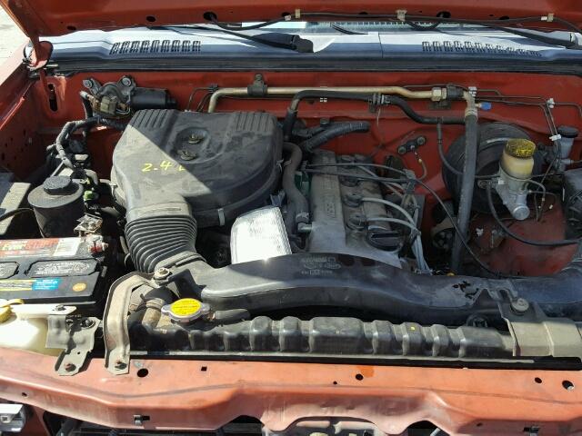 1N6DD26S2WC310763 - 1998 NISSAN FRONTIER ORANGE photo 7