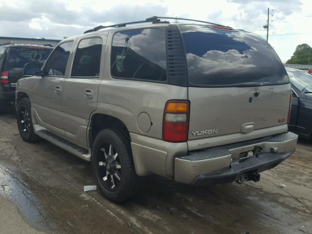 1GKEK63U31J288131 - 2001 GMC DENALI TAN photo 3