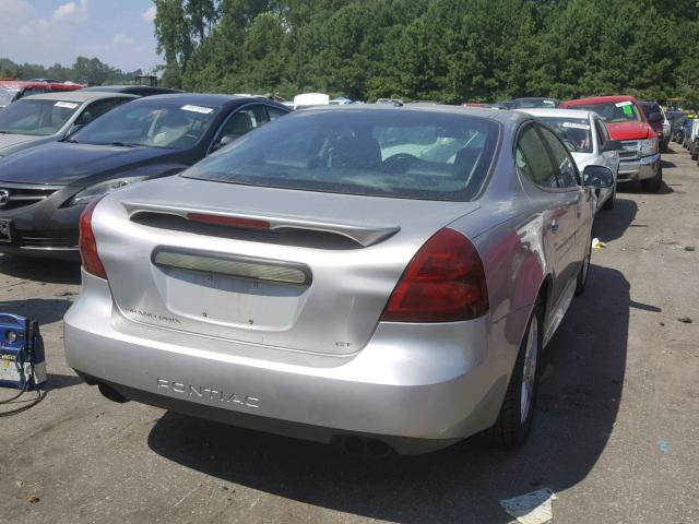 2G2WR554371211091 - 2007 PONTIAC GRAND PRIX Сріблястий фото 4