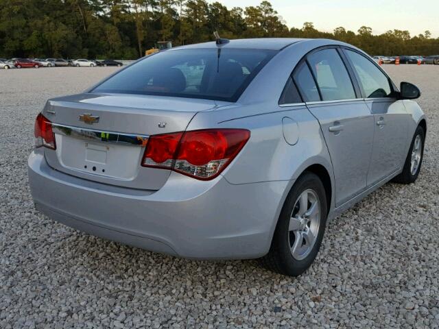 1G1PC5SB3E7223125 - 2014 CHEVROLET CRUZE LT SILVER photo 4