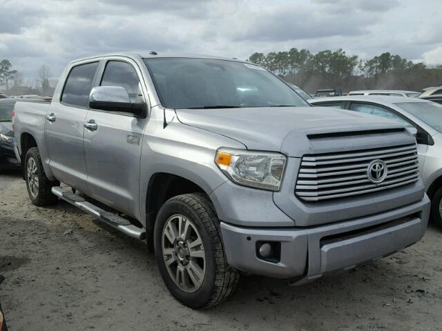 5TFAW5F17EX331625 - 2014 TOYOTA TUNDRA CRE GRAY photo 1