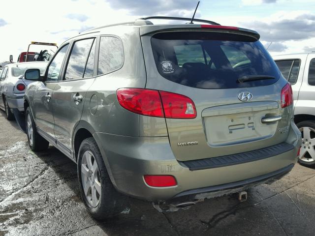 5NMSH73E19H289274 - 2009 HYUNDAI SANTA FE GREEN photo 3