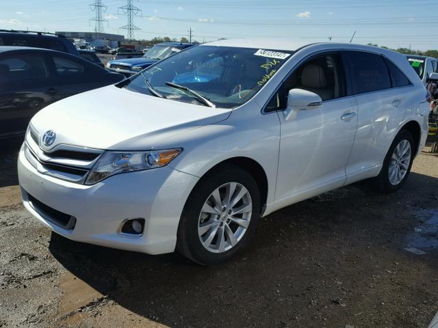 4T3BA3BB8EU062089 - 2014 TOYOTA VENZA WHITE photo 2