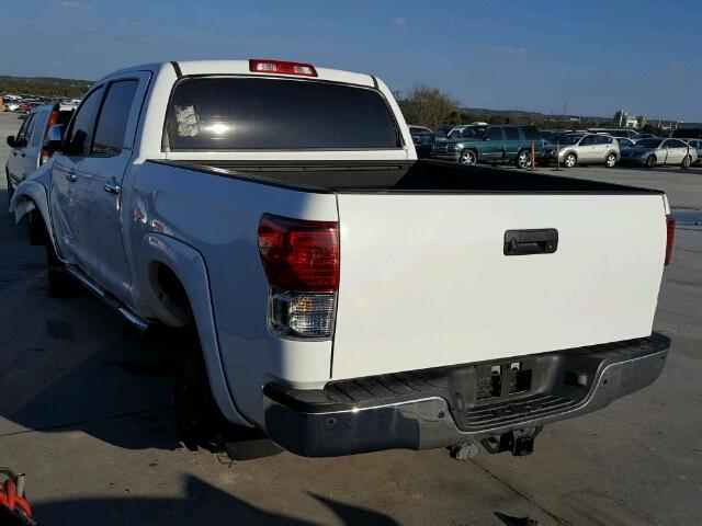 5TFFY5F13CX130463 - 2012 TOYOTA TUNDRA WHITE photo 3