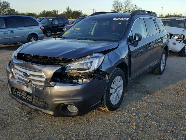 4S4BSBCC3G3324732 - 2016 SUBARU OUTBACK GRAY photo 2