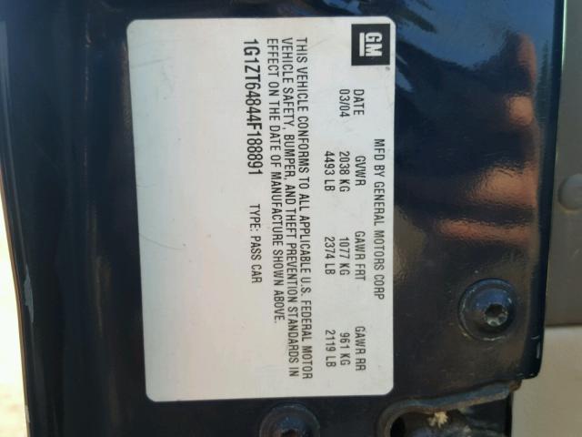 1G1ZT64844F188891 - 2004 CHEVROLET MALIBU MAX 蓝色 照片 10