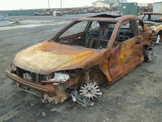 1HGEM22965L029642 - 2005 HONDA CIVIC EX BURN photo 2