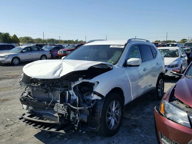 5N1AT2MT3EC778175 - 2014 NISSAN ROGUE S WHITE photo 2