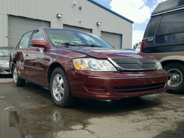 4T1BF28B32U218465 - 2002 TOYOTA AVALON XL MAROON photo 1