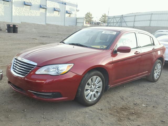 1C3CCBAB6EN212304 - 2014 CHRYSLER 200 LX MAROON photo 2