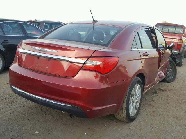 1C3CCBAB6EN212304 - 2014 CHRYSLER 200 LX MAROON photo 4