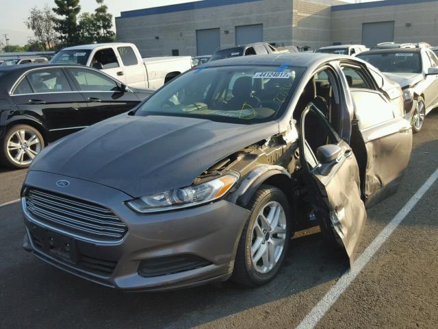 3FA6P0H72ER300482 - 2014 FORD FUSION CHARCOAL photo 2