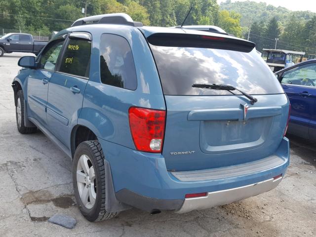 2CKDL33F186070984 - 2008 PONTIAC TORRENT TEAL photo 3