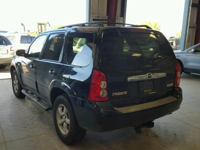 4F2YZ94186KM14365 - 2006 MAZDA TRIBUTE S BLACK photo 3