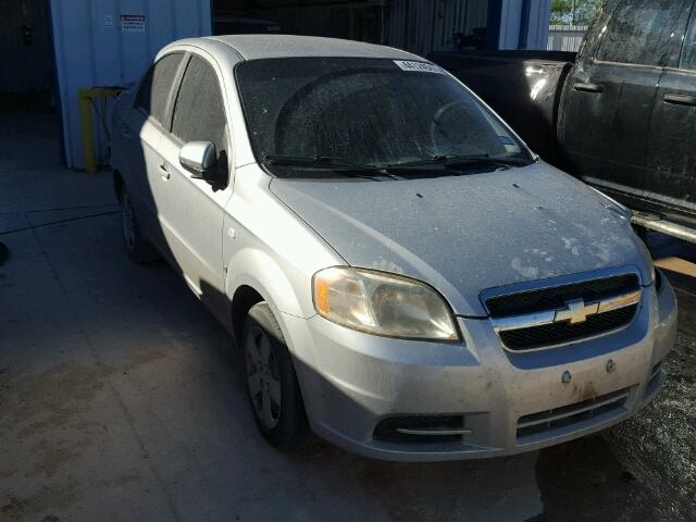 KL1TD56678B096534 - 2008 CHEVROLET AVEO BASE SILVER photo 1