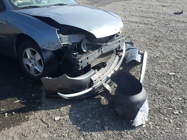 1G1ZT52885F102299 - 2005 CHEVROLET MALIBU LS Сұр фото 9