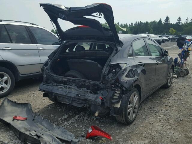 KMHD35LH6GU322535 - 2016 HYUNDAI ELANTRA GT BLACK photo 4