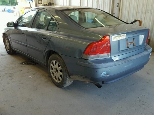 YV1RS61R212091516 - 2001 VOLVO S60 GREEN photo 3