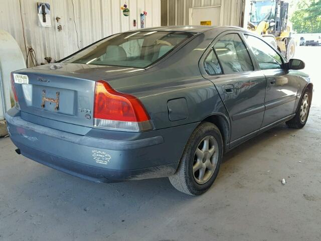 YV1RS61R212091516 - 2001 VOLVO S60 GREEN photo 4