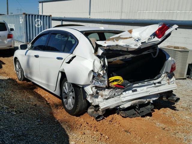 1HGCR3F89EA036399 - 2014 HONDA ACCORD EXL WHITE photo 3