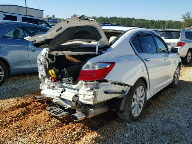 1HGCR3F89EA036399 - 2014 HONDA ACCORD EXL WHITE photo 4