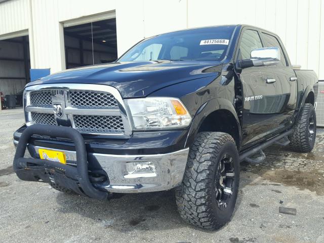 1C6RD7NT0CS146311 - 2012 DODGE RAM 1500 L BLACK photo 2