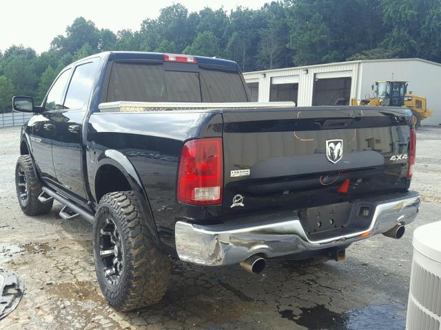 1C6RD7NT0CS146311 - 2012 DODGE RAM 1500 L BLACK photo 3