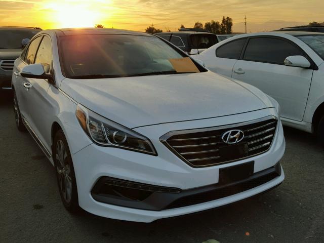 5NPE34AB9FH242687 - 2015 HYUNDAI SONATA SPO WHITE photo 1