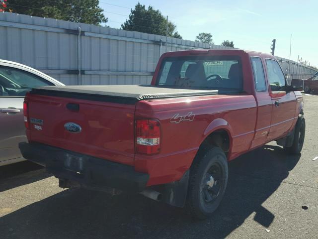 1FTLR1FE1APA06586 - 2010 FORD RANGER RED photo 4