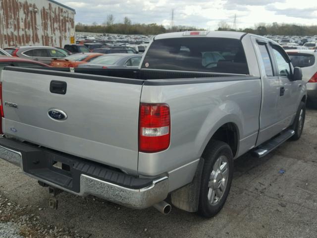 1FTPX12V28FB06516 - 2008 FORD F150 SILVER photo 4