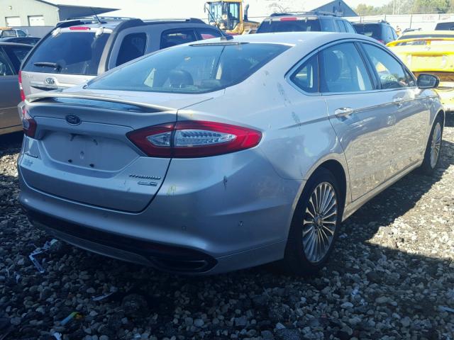 3FA6P0D96DR106043 - 2013 FORD FUSION TIT SILVER photo 4