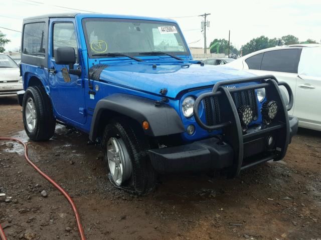 1C4AJWAG7FL726090 - 2015 JEEP WRANGLER BLUE photo 1