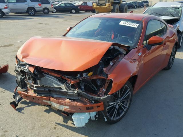 JF1ZNAA19F9708831 - 2015 TOYOTA SCION FR-S ORANGE photo 2