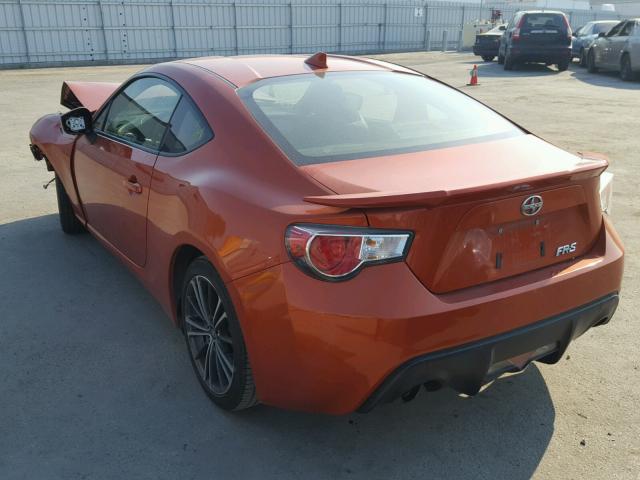 JF1ZNAA19F9708831 - 2015 TOYOTA SCION FR-S ნარინჯისფერი ფოტო 3