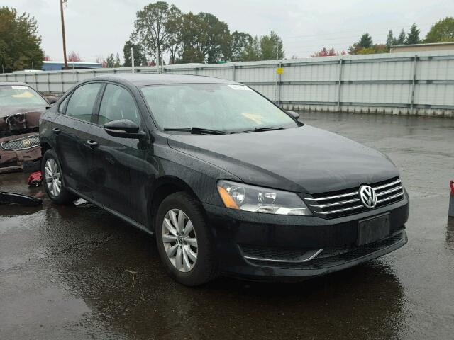 1VWAP7A38CC083923 - 2012 VOLKSWAGEN PASSAT S შავი ფოტო 1