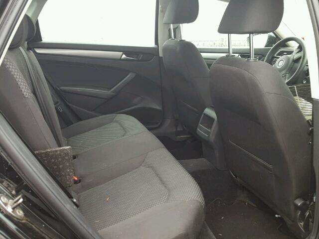 1VWAP7A38CC083923 - 2012 VOLKSWAGEN PASSAT S შავი ფოტო 6