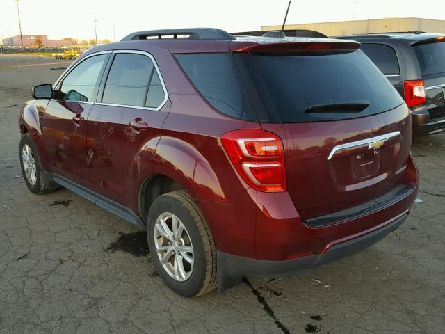 2GNALCEKXG6137611 - 2016 CHEVROLET EQUINOX MAROON photo 3