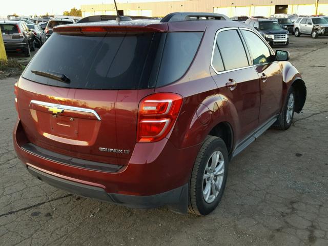 2GNALCEKXG6137611 - 2016 CHEVROLET EQUINOX MAROON photo 4