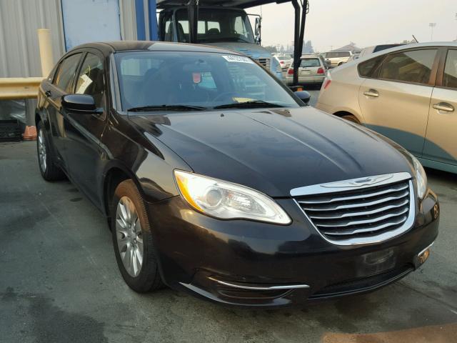 1C3CCBAB1CN273699 - 2012 CHRYSLER 200 LX BLACK photo 1