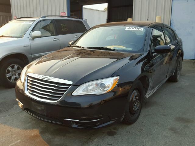 1C3CCBAB1CN273699 - 2012 CHRYSLER 200 LX BLACK photo 2