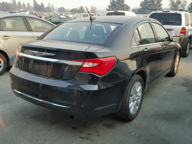 1C3CCBAB1CN273699 - 2012 CHRYSLER 200 LX BLACK photo 4